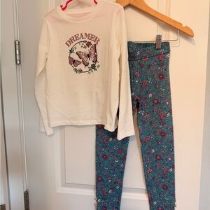 Janie and Jack girls matching flower set